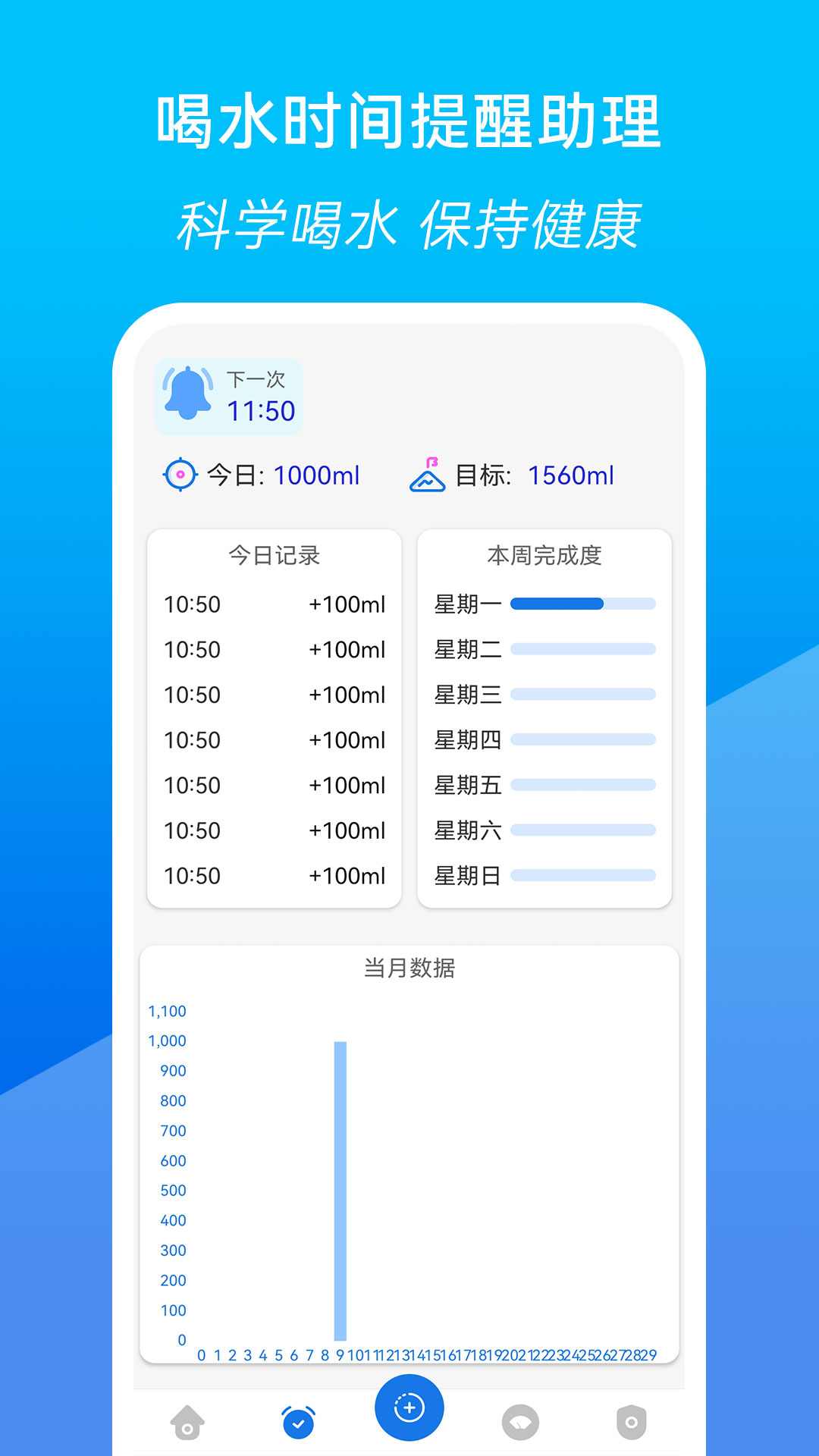喝水时间提醒助理appAPP