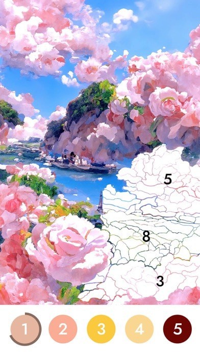 花花数字填色游戏