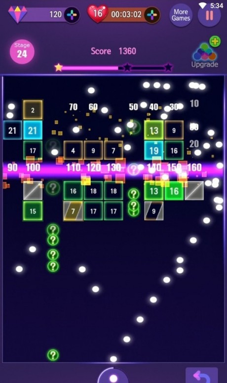 霓虹打砖块游戏