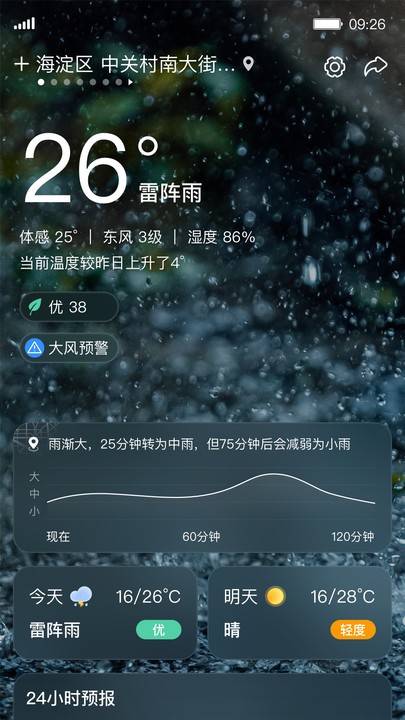 呱呱天气预报软件APP