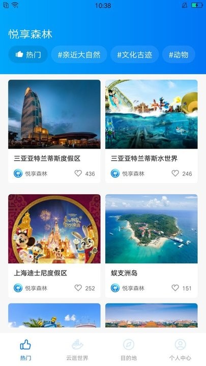 悦享森林旅行攻略平台APP