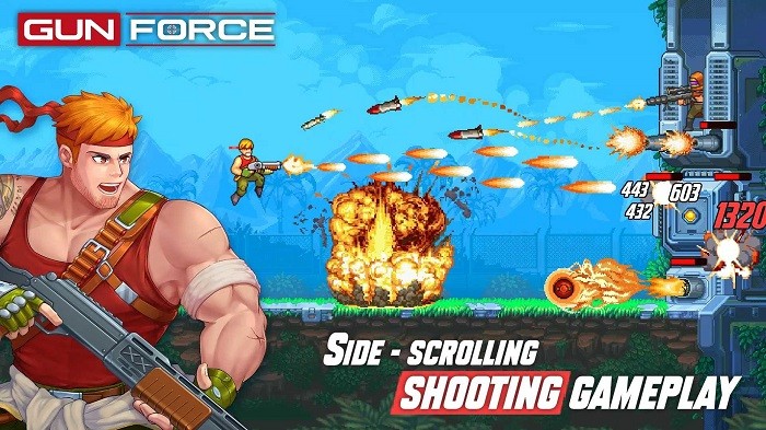 魂斗罗射击竞技游戏(gunforce)游戏