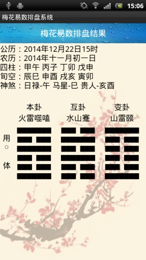 梅花易数排盘4