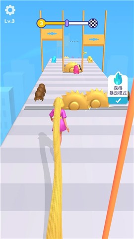 长发女孩酷跑游戏