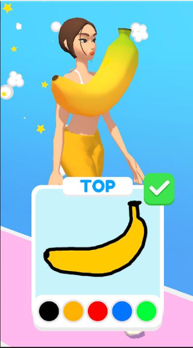 绘制着装跑游戏