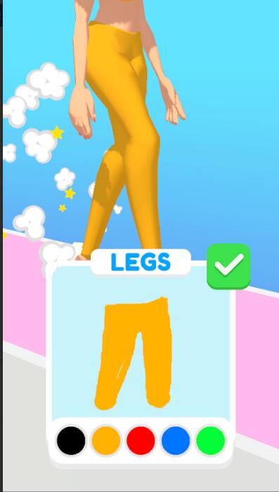 绘制着装跑游戏