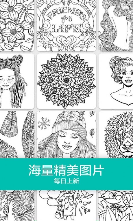 数字填色秘密花园app游戏