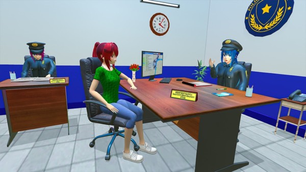 动漫女孩警察游戏游戏