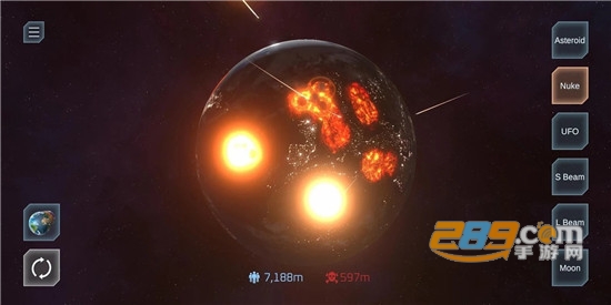 地球爆炸模拟游戏