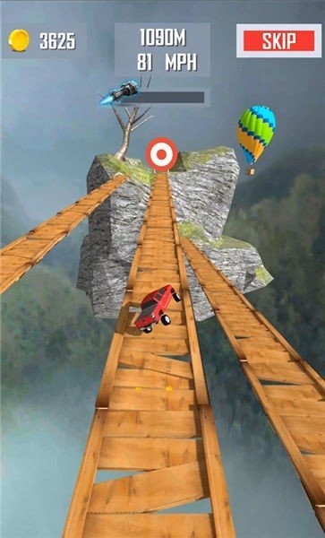 超级坡道汽车跳跃游戏