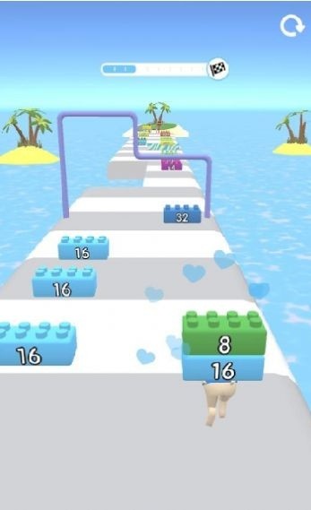2048积木跑游戏