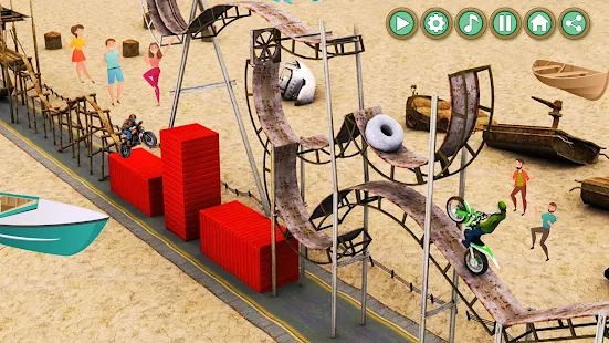 摩托特技演员3D游戏