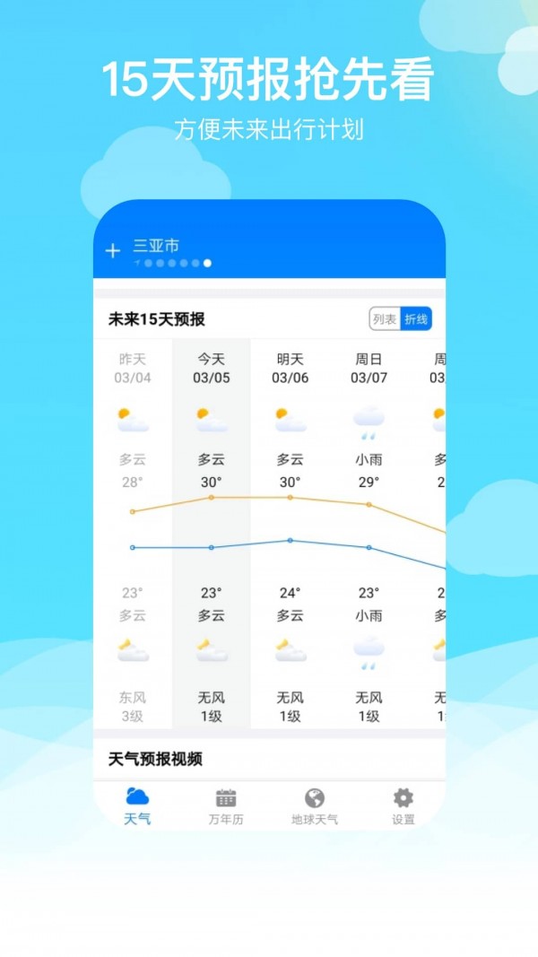 出行天气查APP
