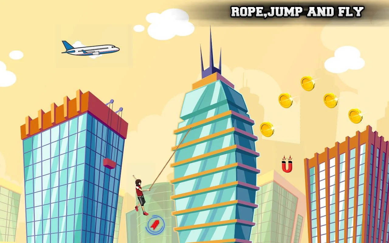 城市飞跃者FlyingRopeGuy游戏