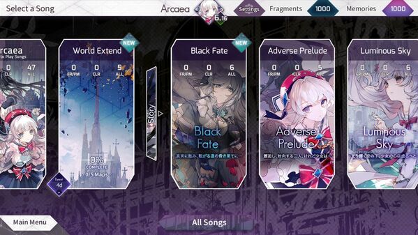 arcaea官网版手游游戏