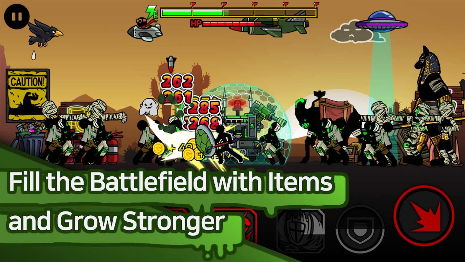 火柴人z丧尸塔防手游游戏