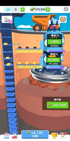 闲置挖掘厂游戏