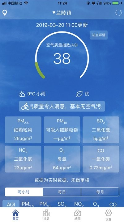 山东临沂环境空气质量APP
