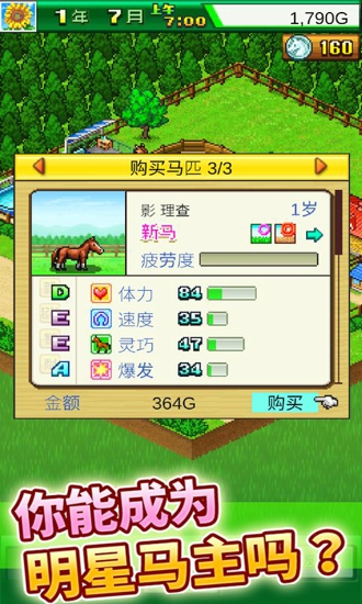 赛马牧场物语官方版游戏