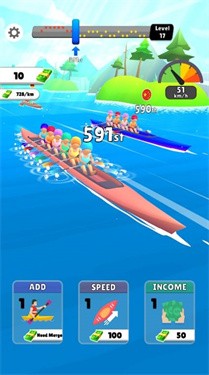 独木舟竞赛ScullingASMR游戏