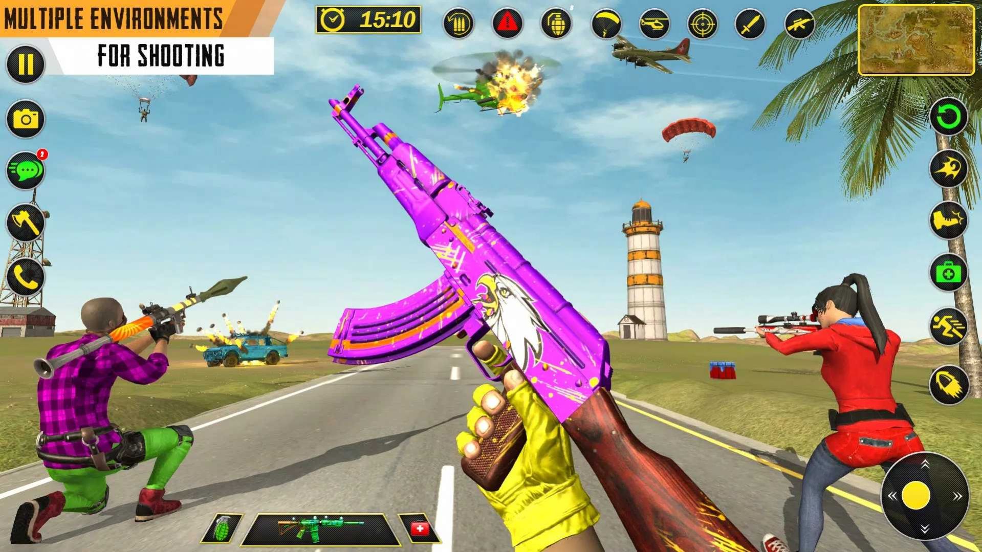 3D突击队射击OpenWorldCommandoFPSShooting游戏