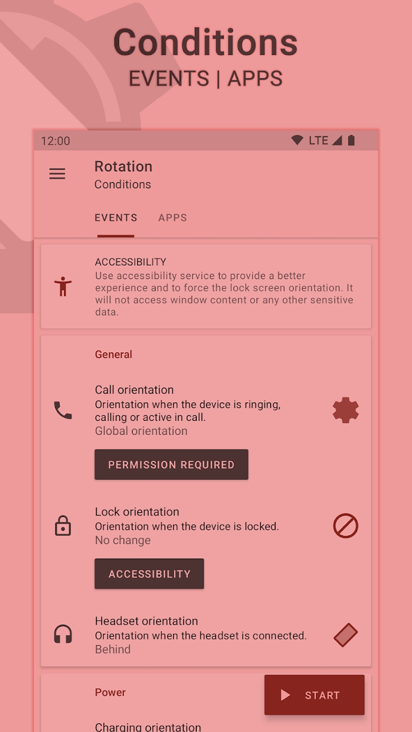 rotation强制横屏APP