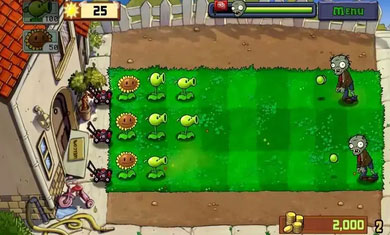 植物大战僵尸free版(内置菜单)游戏