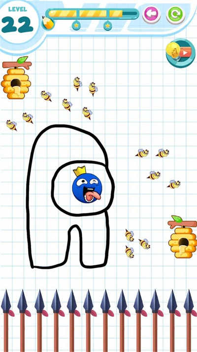 拯救彩虹蓝色怪物游戏