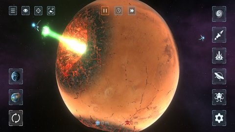 行星粉碎模拟游戏游戏