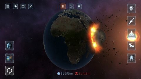 行星粉碎模拟游戏游戏