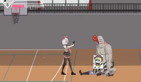 白毛少女大战僵尸游戏