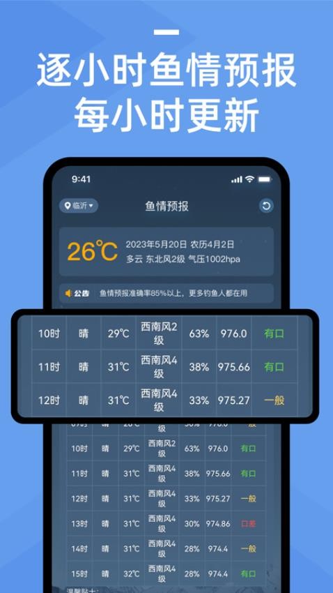 鱼情预报APP
