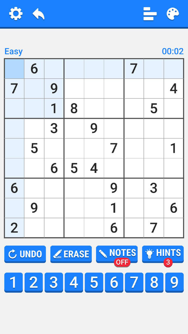 数独数字拼图游戏