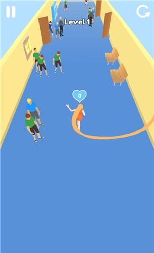 长发女王跑步游戏