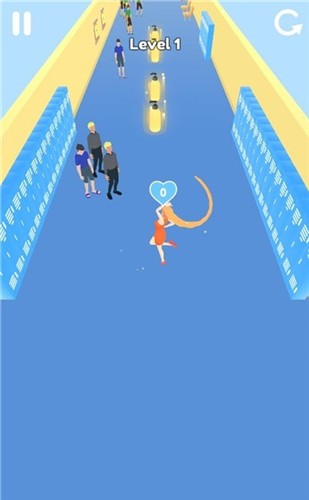 长发女王跑步游戏