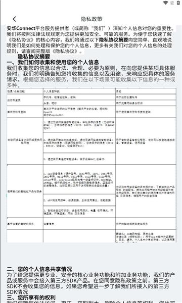 安华connec智能家居APP