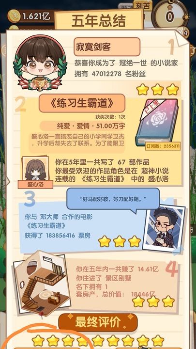 小说家模拟2游戏游戏