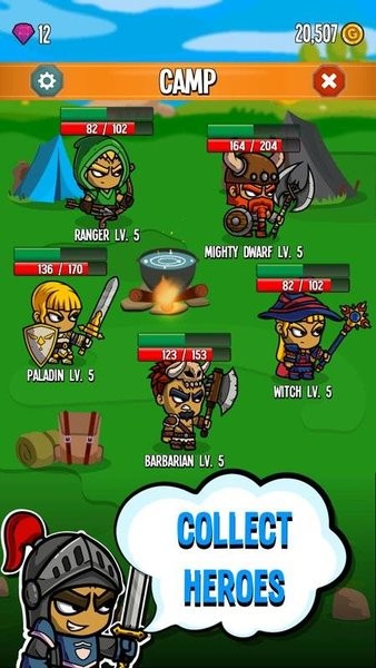 五英雄国王之战游戏