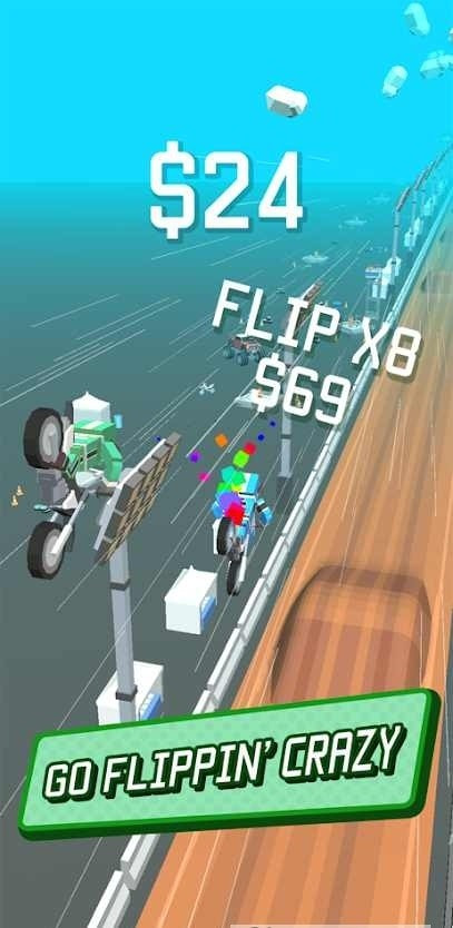 超级3D公路摩托特技游戏