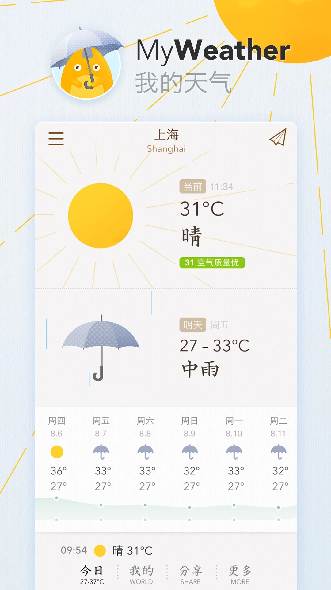 我的天气2022APP