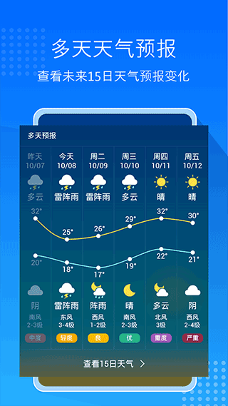 天气预报大字版APP