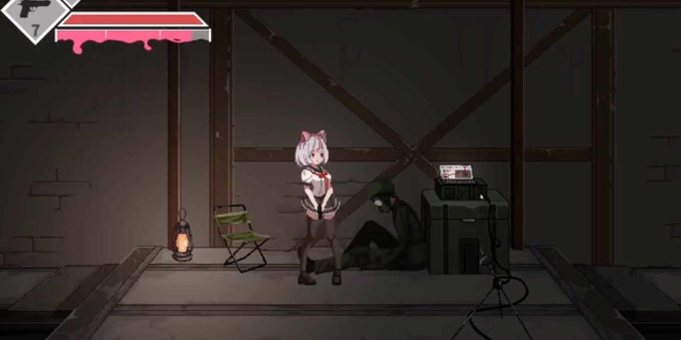 白毛少女大战僵尸手机版游戏