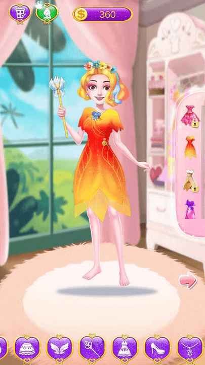 蝴蝶仙子魔法装扮游戏