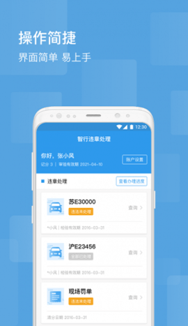 智行违章处理APP