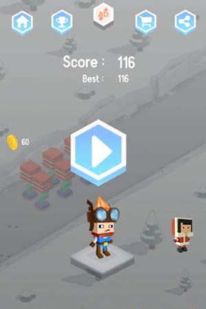 雪地男孩跑酷游戏