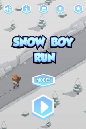雪地男孩跑酷游戏