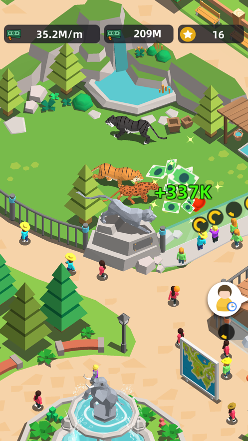 放置动物园动物大亨手机版游戏