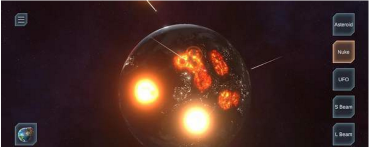 星球爆炸模拟器内置功能菜单版app官方版免费游戏