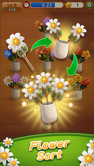 花朵排序挑战免费版游戏