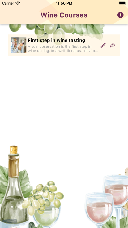 wine courseAPP